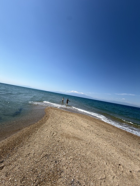 The beautiful wild beach of Epanomi
